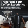 thumbnail image 3 of Coffee Dripper for Pour-Over Brewing, Featuring 800 Mesh Steel Filters That Enhance Extraction for a Robust Coffee Taste, Made of Stainless Steel-Stainless Steel, 3 of 5