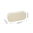thumbnail image 3 of White Pencil Case, Portable Oxford Fabric Stationery Organizer Bag, Waterproof Wear Resistant Storage Pouch, Large Capacity Supply Holder Office Work, Travel Business and Little Ones Daily Storage, 3 of 6