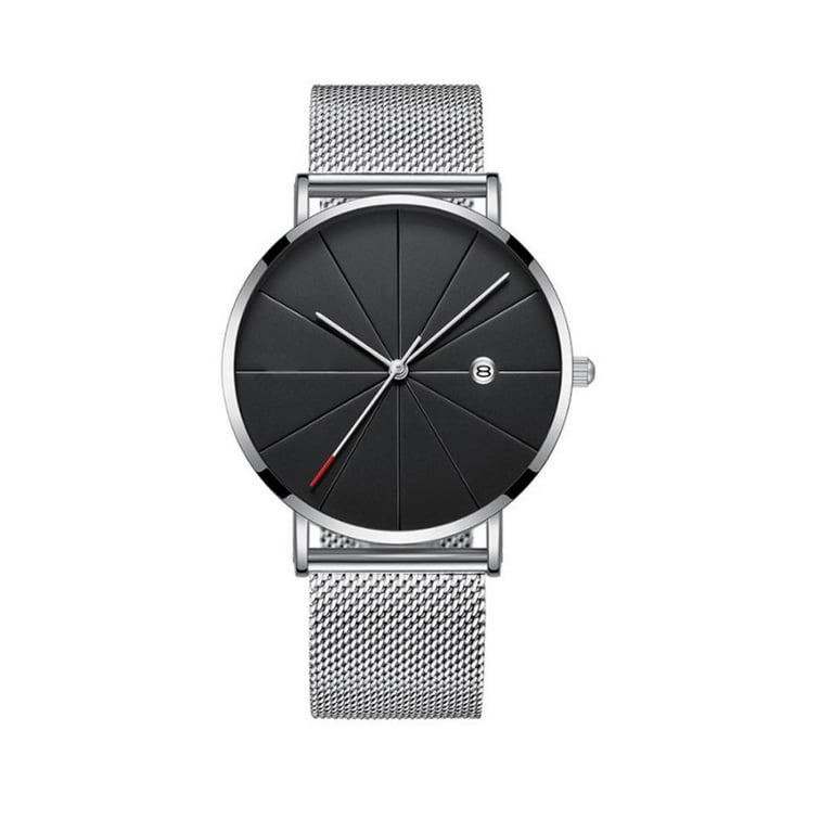 Silver seashell mesh watch hot sale