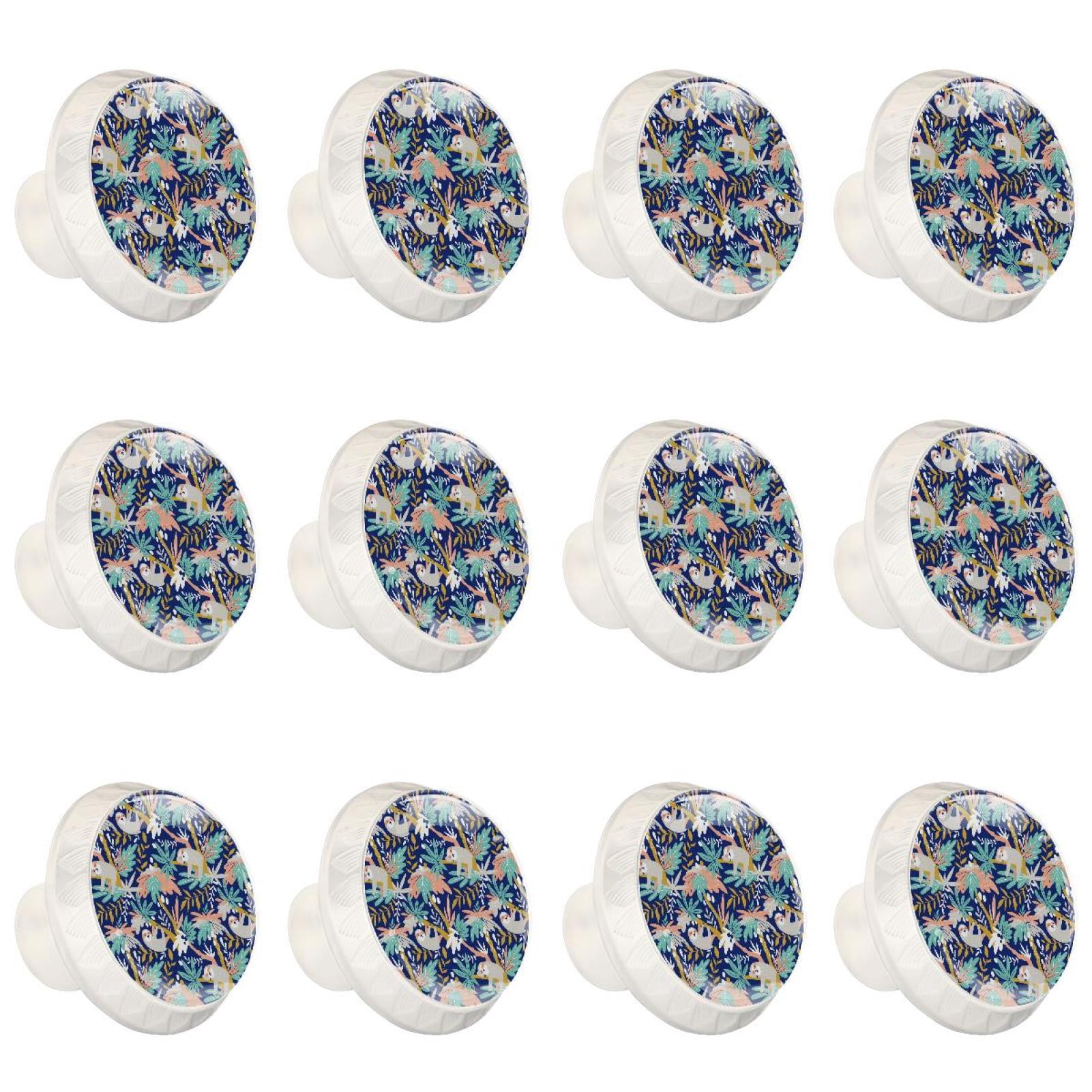 Sloth Handle 12 Pcs Blue Sloth Knobs for Kitchen Cabinet Cupboard Dresser Bookcase ...