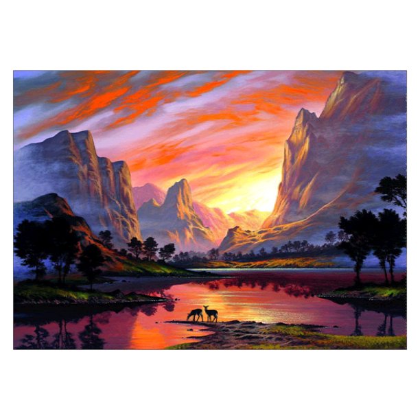 Taladro diamante pintura (DE0214) 5D DIY paisaje completo punto de cruz bordado mosaico 40x50cm Hugtrwg Para estrenar