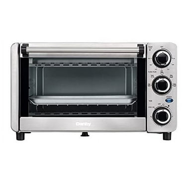 Danby DBTO0412BBSS 0.4 cu ft/12L 4 Slice Countertop Toaster Oven in Stainless Steel