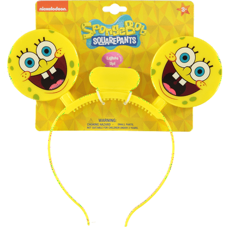 Sponge Bob molded Light Up Novelty Headband