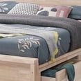 thumbnail image 2 of Gilu Twin Size Bed-Bookcase Headboard-2 Drawer Footboard-Whitewash, 2 of 7