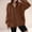 Coffee, variant on Women’s French Terry Hoodie Full Zip Jacket Side Pockets Drawstring Hood Casual Lightweight Soft Red L