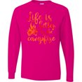 thumbnail image 3 of Inktastic Life's Better Campfire Long Sleeve T-Shirt, 3 of 5