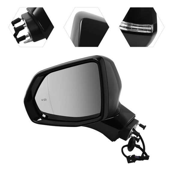 Left Side Mirror Heated Rear View Mirror Mirror Fit for 2019-2022 Cadillac XT4