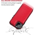 thumbnail image 6 of REQO iPhone 11 Pro Wallet Case with Card Holder,REQO PU Leather Kickstand Card Slots Case,Double Magnetic Clasp and Durable Shockproof Cover for iPhone 11 Pro 5.8 Inch(Red), 6 of 7