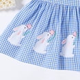 thumbnail image 5 of JAJAHO Toddler Girls Sleeveless Easter Dresses Bunny Embroidery Plaid Mini Dress Holiday Festival 3-24 Months Baby Girl Clothes Versatile Dresses, 5 of 5