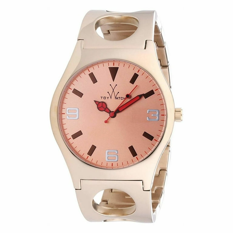 ToyWatch CU11PG Only Time Cuff Pink Stainless Rosegold Dial Women's Watch