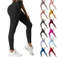 thumbnail image 5 of Women's High Waisted Leggings Stretchy Seamless Yoga Workout Athletic Pants, 5 of 5