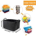 thumbnail image 2 of 2 Pcs Felt Storage Basket, Black, 2 of 5