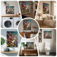 thumbnail image 6 of Ships Next Day Canvas Wall Art 8"x8",Spring Floral Wood Framed Canvas Print Painting,Colorful Daisy Summer Botanical Butterfly Ready to Hang Small Picture Wall Decor for Home Bathroom Nursery Kitchen, 6 of 9