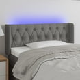 thumbnail image 6 of vidaXL LED Headboard Dark Gray 57.9"x6.3"x30.7"/34.6" Fabric, 6 of 53