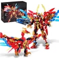 thumbnail image 1 of Bloques de construcción TIALLOW Fire Phoenix Mech 2 en 1 531 piezas, 1 of 7