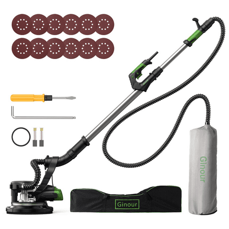 

Ginour 750W Wall Sander with 7 Variable Speed & Automatic Vacuum Foldable Electric Drywall Sander with LED Light & Extendable Handle for Ceiling & Wall