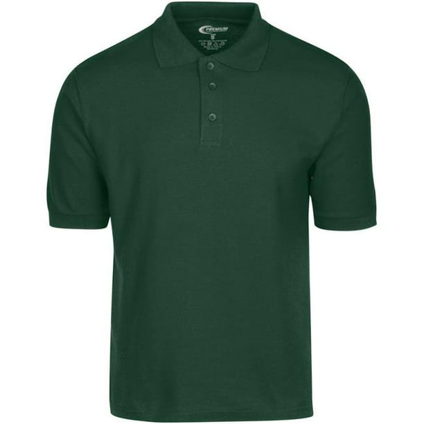 Tame Weakness rumor Premium Hunter Green Men&apos;s Polo Shirt - Size XL Case of 6 - Walmart.com