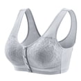 thumbnail image 5 of Lounge Bra for Women JIANLAI Wireless Bra Full Coverage Lace Tshirt Everyday Bra Light Ashy, 5 of 5