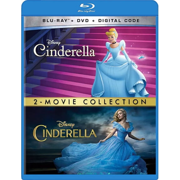 Cinderella (1950) / Cinderella (2015) (Blu-ray DVD Digital Code)