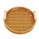 thumbnail image 1 of Cesta Redonda Para Servir, Bandeja Decorativa Tejida de 3 piezas, Fácil Limpieza, Elegante, PARA PAN USABLE PARA SALA DE ESTAR, 1 of 7