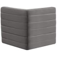 thumbnail image 4 of Meridian Furniture Quincy Fauteuil d'Angle Modulaire en Velours Gris, 4 of 26