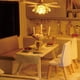 thumbnail image 4 of Kits De Casas En Miniatura De Bricolaje, Casa Modelo Pequeña Para Adultos Para Construir, Kits De Modelos En Miniatura Con Luz Led, Manualidades De Bricolaje/Regalos De Cumpleaños/Decoración, 4 of 5