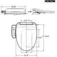 thumbnail image 5 of HOROW T0338W Elongated One Piece Toilet With Bidet Toilet Seat ADA Height MAP 1000g 12'' Rough-in, 5 of 9
