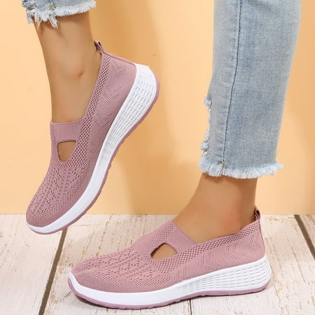 

eczipvz Steel Toe Shoes for Women Womens Canvas Slip on Shoes Comfortable Textile Loafers Cute Low Top Fashion Sneakers