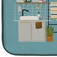 thumbnail image 4 of Carolines Treasures CK7540DDM Black White Border Collie in Bathtub Dish Drying Mat 14 x 21" multicolor, 4 of 7