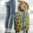 thumbnail image 2 of Blue Sunflower Pattern Luggage Cover Fashion Suitcase Cover Baggage Covers Fit 25-28 Inch Luggage (Go Travel), 2 of 5