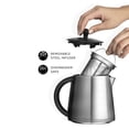 thumbnail image 2 of Saki 1.7 Litre Double Machine à Thé Turque Électrique avec Infuseur, Argent, 2 of 6