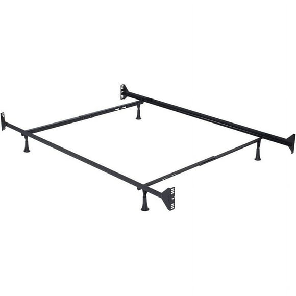 Hillsdale Furniture Metal Twin/Full Bed Frame Black