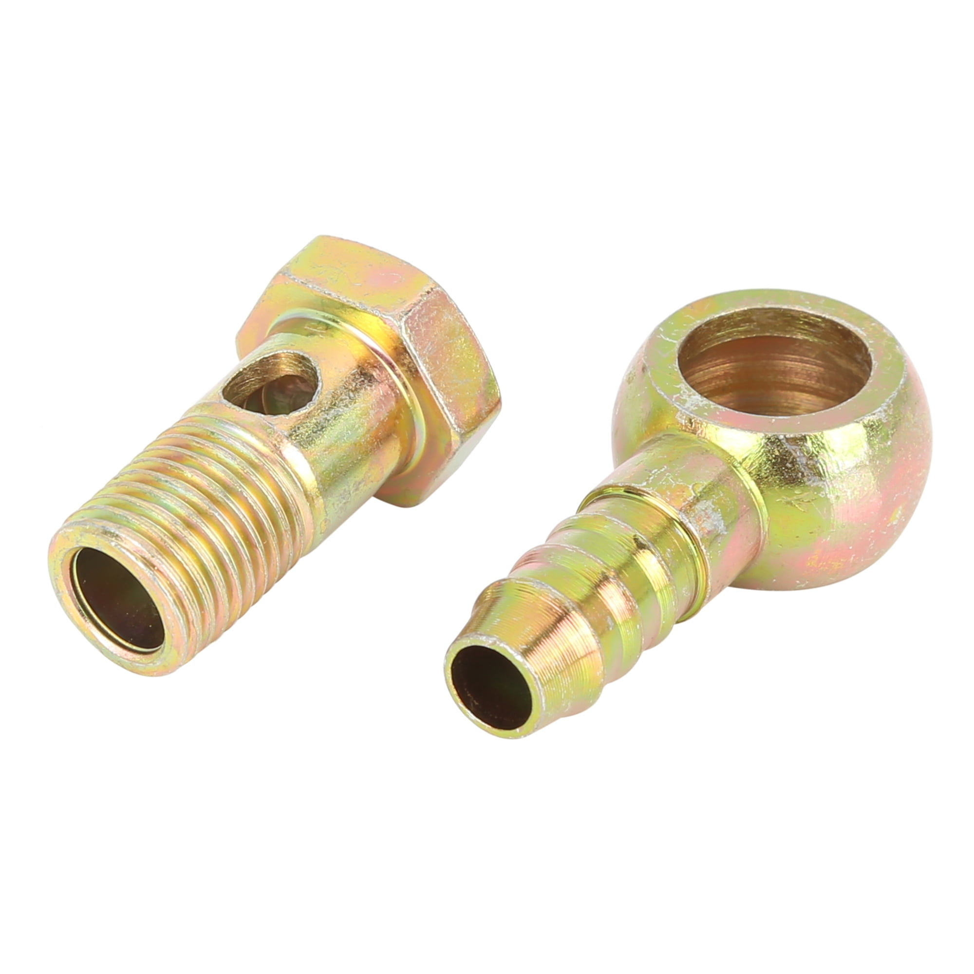 Unique Bargains 14mm Banjo Hose Barb Bolt Fittings Banjo Bolt Washer Kit for Motorcycle