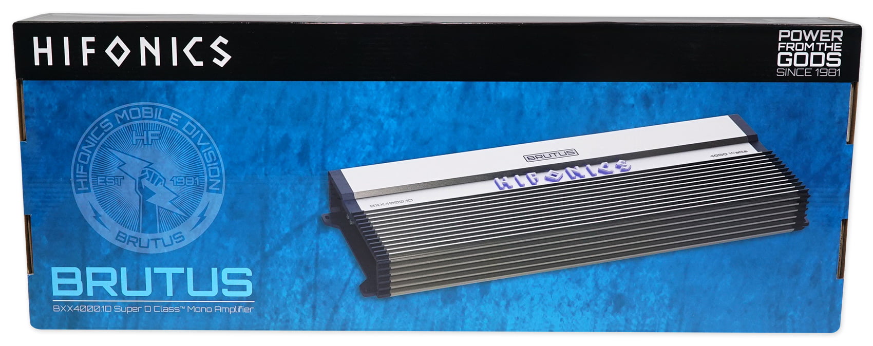 Hifonics BXX4000.1D Brutus 4000W RMS Class D Mono Car Subwoofer Amplifier w/Amp Kit 