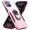 Pink+Red, variant on Full Body Protective Phone Case for iPhone 13 Pro Max 6.7", Heavy Duty Shockproof Cover iPhone 13 Pro Max [Dual Layer][Hard PC Back], Built in Finger Ring Stable 360°Rotatable Magnetic Ring Kickstand