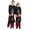 Black Red B, variant on Christmas Family Matching Pajamas Set Letter Print Long Sleeve Tops Plaid Pants Sleepwear