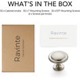 thumbnail image 5 of inch kitchen drawer pulls cabinet door handles knobs for dressers brushed nickel 30 pack brushed nickel cabinet pulls case pack brushed nickel cabinet pulls 1/4, 5 of 5