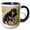 Black/White, variant on 3drose, German Shepherd Puppy Dog - Na02 Zmu0175 - Zandria Muench Beraldo, 15oz Two-tone Blue Mug