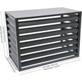 thumbnail image 2 of Air Conditioner Fence Panels AC Fence 4 Panels Outdoor Privacy Fence Covers, Condenser Protective Cover,Aluminum Alloy AC Privacy Screen Perfect to Trash Can Enclose Pool Equipment and A/C Units, 2 of 18