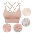 thumbnail image 3 of Sujetador Bralette Retro Invisibles Comfort Sin Costuras Inalámbrico Y Correa Flaca para Mujer, 3 of 5