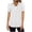 A-White, variant on Business Casual Tunic Tops for Women Dressy Polka Dot/Gradient Color/Floral Printed Summer Button Keyhole V Neck Collared T-Shirts Loose Flowy Cozy Going Out Tees Blouse B-Brown S