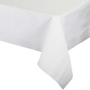 Way to Celebrate! 50 inch x 108 inch White Paper Disposable Party Table Cloth