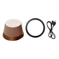 thumbnail image 1 of Mini altavoz portátil con sonido nítido, 2 en 1, soporte para teléfono, potente, pequeño, recargable. oro rosa, 1 of 8