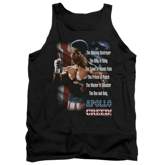 Rocky Ii The One And Only Adult Tank Top Black