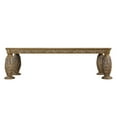 thumbnail image 4 of Acme Constantine Dining Table, Brown & Gold Finish, 4 of 8