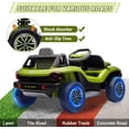 thumbnail image 2 of Electric Car-12V Ride-On Toy w/Parent Remote Control | LED Lights, Bluetooth & MP3 Player for Boys and Girls,Green, 2 of 7