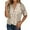 Beige, variant on Ediodpoh Womens Cardigan Solid Casual Mid Sleeve Hollowed Out Knitted Cardigan Pure Color Top Black XXL