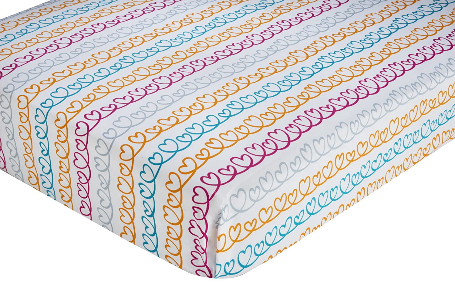 Zutano Crib Set, Hearts, 4 Piece (Discontinued by Manufacturer)