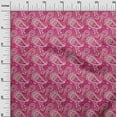 thumbnail image 3 of oneOone Viscose Jersey Pink Fabric Paisleys Diy Clothing Quilting Fabric Print Fabric By Yard 60 Inch Wide, 3 of 5
