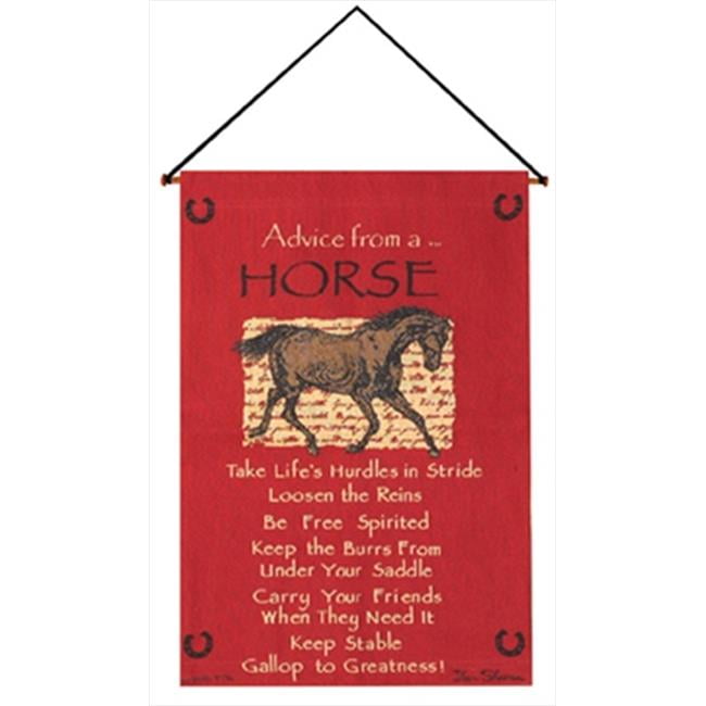 Manual Woodworkers and Weavers True Nature Advice From A Horse Tapestry Wall  Hanging Jacquard Woven Fashionable Design 17 X 26 in.
